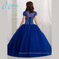 Blue Puffy Ballkleider Sweetheart Quinceanera Kleider Mit Jacke